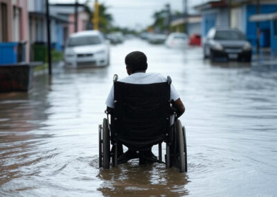 A person in a wheelchair