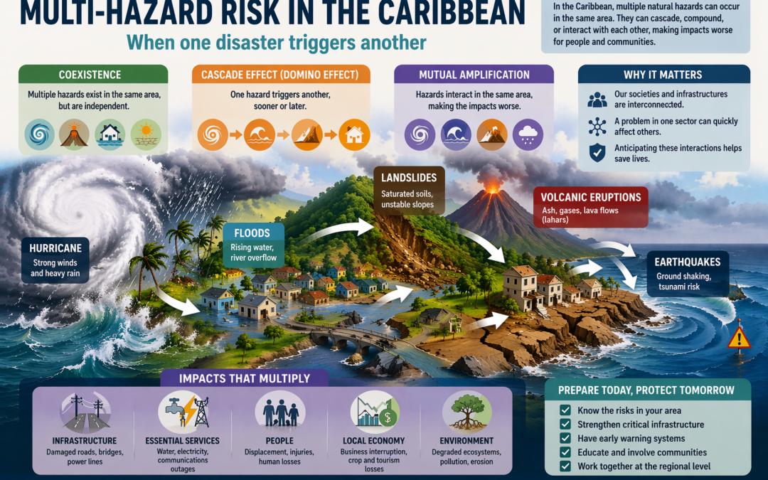 Multi-hazard in the Caribbean: When disasters strike one after another