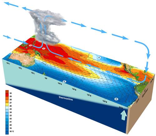 El Niño y La Niña : explicaciones, efectos y consecuencias para el Caribe